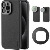 تصویر قاب گوشی اپل مدل iPhone 15 Pro نگهدارنده لنز 