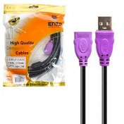 تصویر کابل افزایش طول USB انزو (ENZO) طول 3 متر 