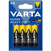 تصویر باتری قلمی وارتا مدل SUPER HEAVY DUTY بسته چهار عددی ا باتری وارتا باتری وارتا