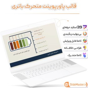 تصویر قالب پاورپوینت باتری 