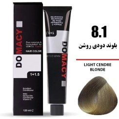 تصویر رنگ موی دوماسی کد 8.1 (بلوند دودی روشن ) 