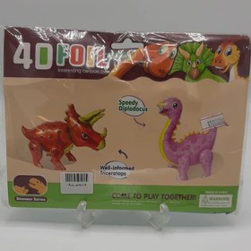 تصویر فویلی بزرگ دایناسور 