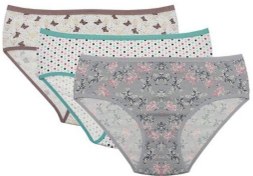 تصویر الگوی شورت زنانه در 5 سایز مختلف 38 تا 48 