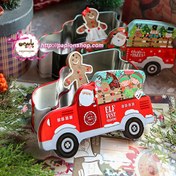 تصویر باکس فلزی ماشین کریسمسی 