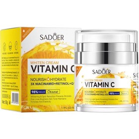 تصویر کرم سفید کننده و ضد لک ویتامین سی، نیاسینامید و Q10 سادور 3X NIACINAMID+RETINOL+Q10 VITAMIN C SADOER