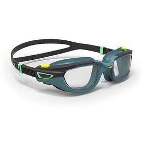 تصویر عینک شنا نابایجی - دکتلون Nabaiji Swimming Goggles - Black / Blue - Clear Lenses - Size S - SPIRIT 