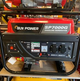 تصویر موتور برق سان پاور استارتی SP7000G اصلی 3/5KW sun power SP7000G