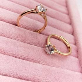 تصویر انگشتر تک نگین برند ژوپینگ 