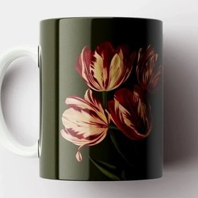 تصویر ماگ سرامیکی طرح گل کیوت و فانتزی کد431 