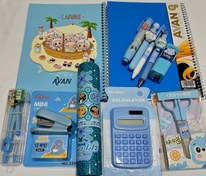 تصویر ست لوازم التحریر پک لوازم تحریر پسرانه دخترانه 