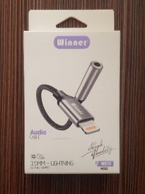 تصویر جک 3.5 mm to lightning وینر مدل WO13 