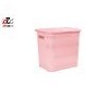 تصویر سبد رخت دربدار کوتاه طرح بامبو لیمون _ صورتی lemon short bamboo basket with pink door design _ pink