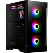 تصویر کیس کامپیوتر گیم دیاس Talos E2 Elite RGB Mid Tower مشکی Gamdias Talos E2 Elite RGB Mid Tower Black Computer Case