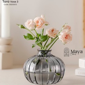 تصویر گلدان شیشه ای گلدان شیشه ای رنگی