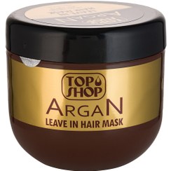 تصویر ماسک مو بدون نیاز به آبکشی حاوی روغن آرگان 500میل تاپ شاپ Top Shop Argan Oil Leave In Hair Mask 500ml