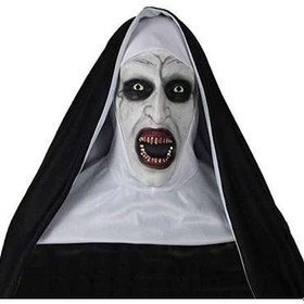 تصویر ماسک و صورتک طرح راهبه شیطان ترسناک احضار 2 The Conjuring 2 Devil Nun Horror Mask 