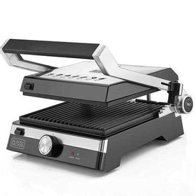 تصویر گریل بلک اند دکر مدل CG2000 Black+Decker 2000W Family Health Grill, Black/Silver