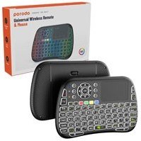 تصویر مینی کیبورد بیسیم و بلوتوث گیمینگ بهمراه تاچ پدPorodo Mini Wireless Keyboard Touch Combo 