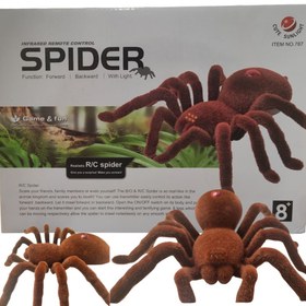 تصویر اسباب بازی عنکبوت کنترلی مخملی 