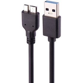 تصویر کابل هارد . USB3. رنگ مشکی. 30 سانتی متر 