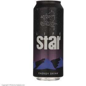 تصویر انرژی زا لایف استار 500 میل - باکس 24 عددی Life Star Energy drink 500 ml - box of 24 pieces