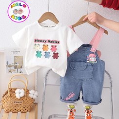 تصویر ست بلوز و بیلر بالدار فرشته بچگانه 227 - سایز Baby angel winged blouse and biller set