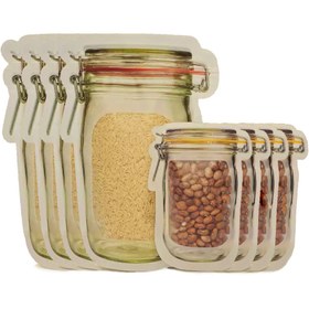 تصویر کیسه وکیوم مدل زیپ کیپ بسته هشت عددی 