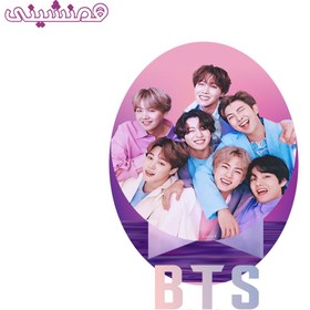 تصویر تاپر 15 سانتی مدل جشن و تولد تم گروه بی تی اس BTS 