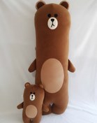 تصویر بالش فانتزی عروسکی بغلی خرسی 140×50 