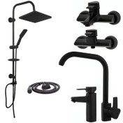 تصویر ست شیرالات فراست پویا مدل برمودا عصایی M-12 مجموعه 6 عددی 