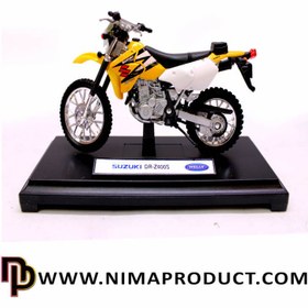 تصویر ماکت موتور سیکلت سوزوکی مدل DR-Z400S برند ویلی مقیاس ۱:۱۸ 
