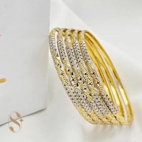 تصویر النگو نقره زنانه طرح طلا مدل اسما SilverSet-A585 