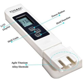 تصویر سختی و هدایت الکتریکی سنج دیجیتالی آب TDS&EC E-1 