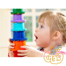 تصویر لیوانهای رنگین کمان تولو rainbow stacker 89650 