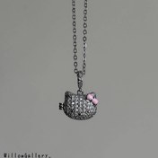 تصویر گردنبند لاکت طرح کیتی سوارسکی 