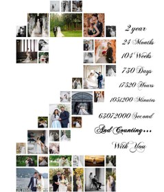 تصویر متال برد کلاژ عدد 2 