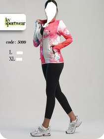 تصویر ست سویشرت شلوار ورزشی زنانه کد 0016 womens sweatshirt and sports pants set code 0016