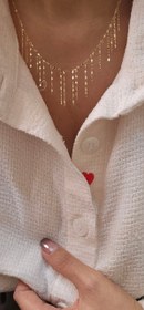تصویر گردنبند طلا شرابه 