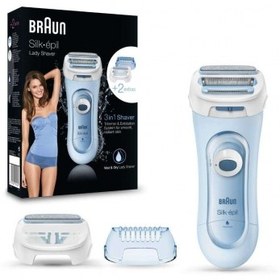 تصویر ماشین اصلاح موی بدن بانوان براون مدل LS5160 BRAUN Lady Shaver Silk-épil LS5160