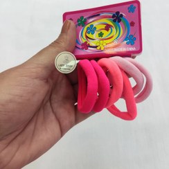 تصویر کش مو حوله ای رنگی بسته ۶ عددی 