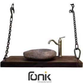 تصویر روشویی چوبی روستیک مدل 2011 