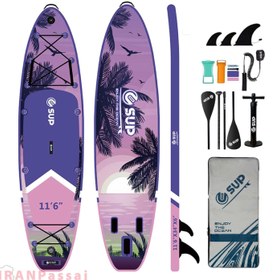 تصویر E-SUP SUNSET PURPLE INFLATABLE STAND UP PADDLE BOARD 