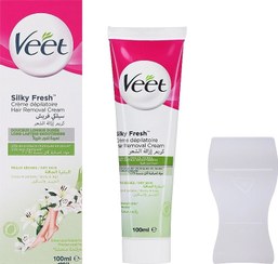 تصویر کرم موبر بدن ویت مخصوص پوست خشک Veet Body Hair Removal Cream For Dry Skin 100 ml