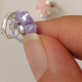 تصویر حلقه مو رز رنگی 