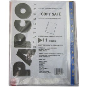 تصویر کاور A4 پاپکو مدل اندیکس رنگی بسته 100 عددی 