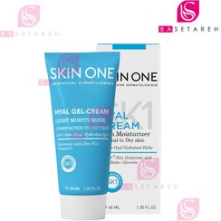 تصویر ژل کرم مرطوب کننده اسکین وان هیال مناسب پوست چرب و مختلط حجم ۴۰ میل Skin One Hyal Gel Cream Light Moisturizer for combination to oily skin 40ml