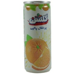 تصویر گلشن آبمیوه قوطی پالپ دار پرتقال 240cc 