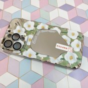 تصویر قاب گوشی iPhone 13 Pro آیفون آینه ای طرح گل نرگس کد 657 