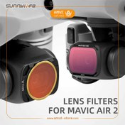 تصویر ست فیلتر دوربین مویک ایر 2 | Sunnylife Camera Lens Filters for DJI Air 2 