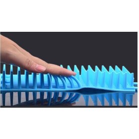 تصویر لیوان شستشوی پا با برس آبی برند generic Foot Clean Cup Washing Brush Blue